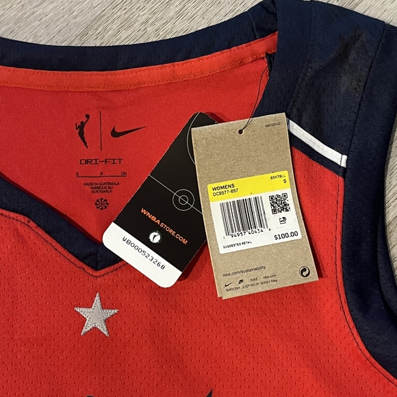 Nike WNBA Womens Elena Delle Donne Washington Mystics Jersey Red Size Small (40) - Picture 3 of 6